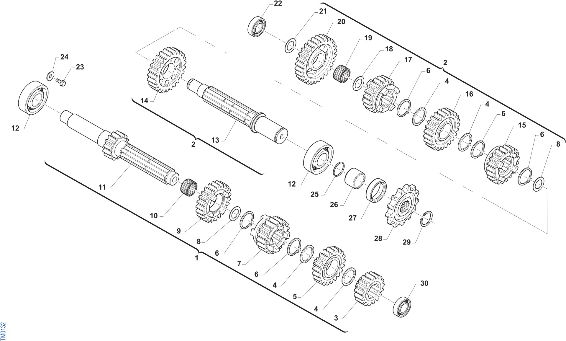 Gearbox 5 Gears Gearbox 5 Gears