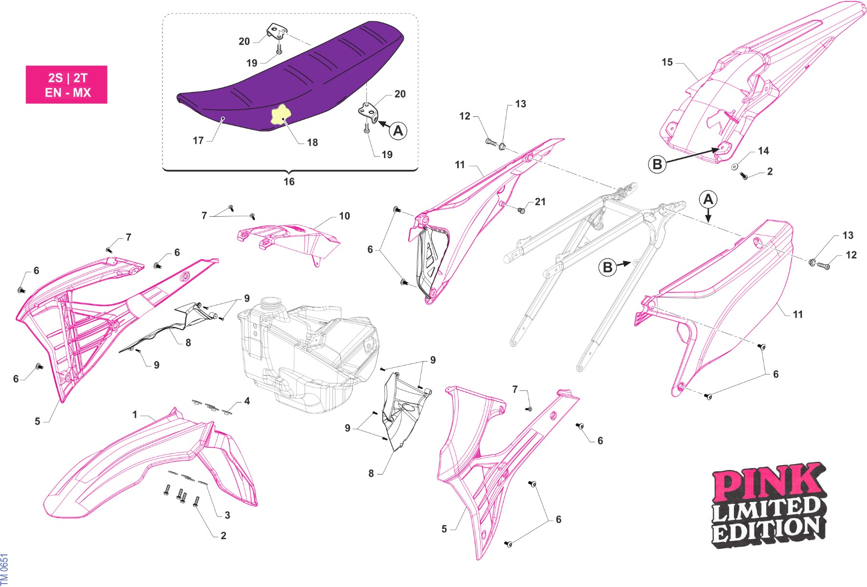 Seat And Plastics Pink