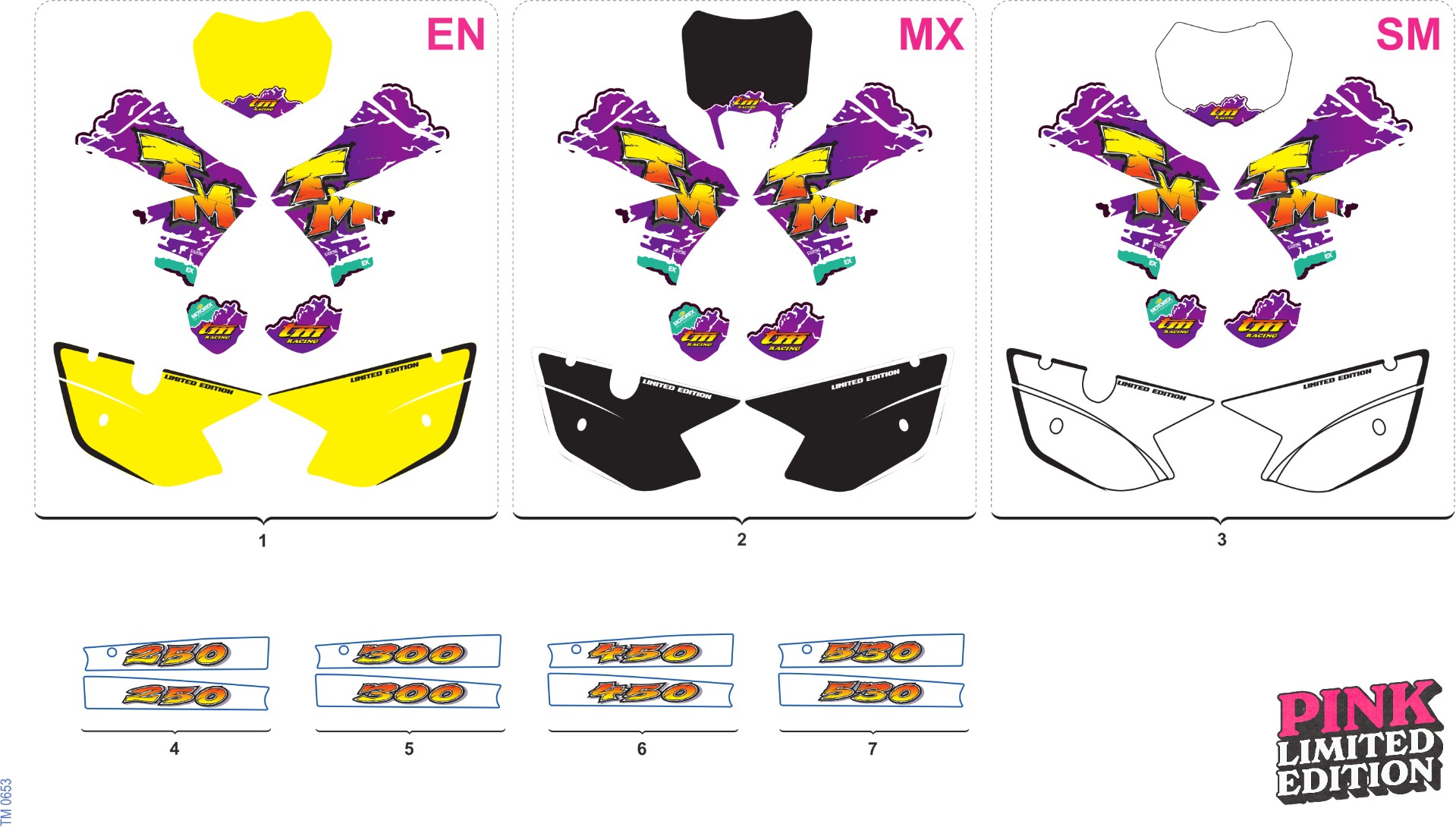 Decals Kit Pink