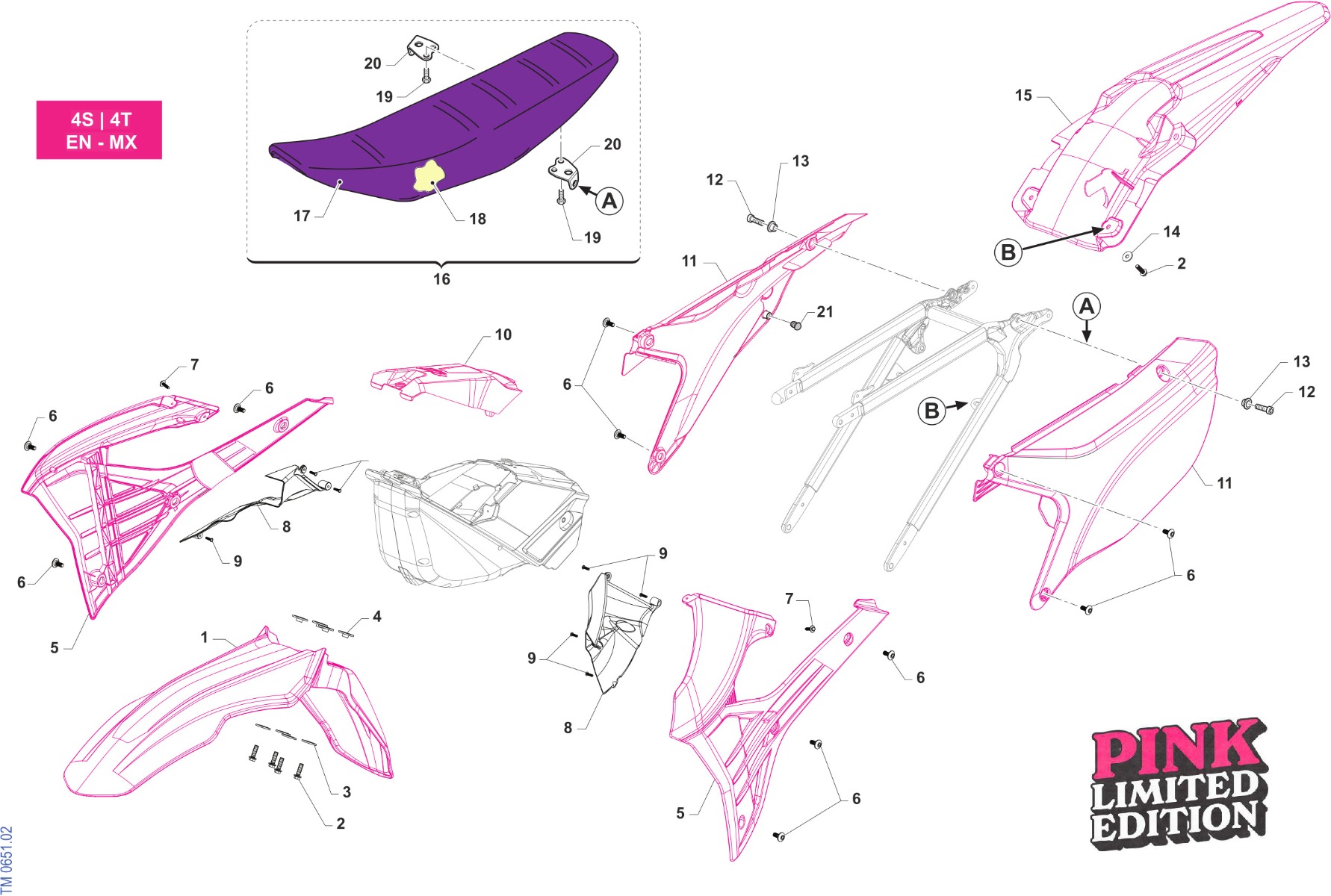Seat And Plastics Pink