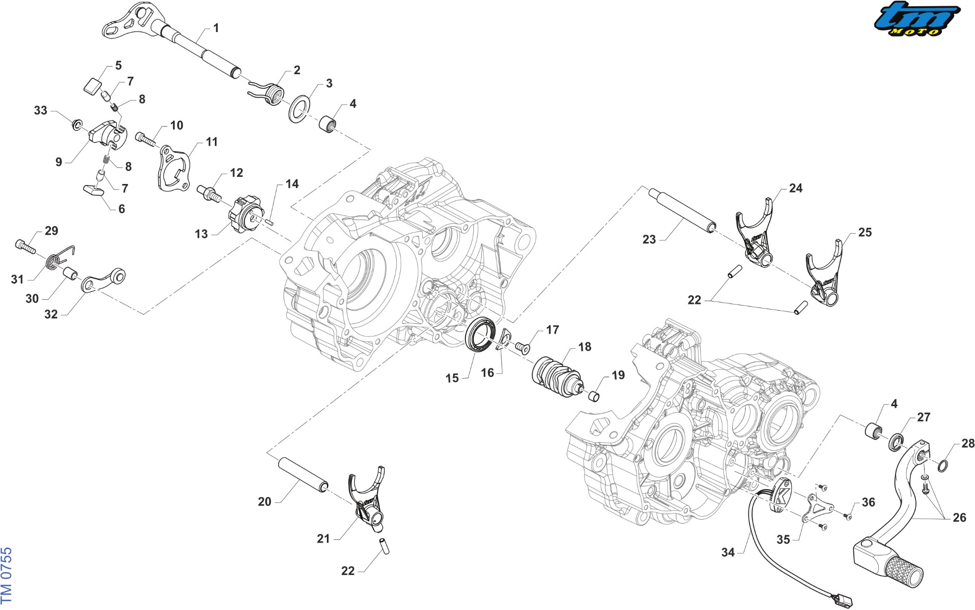 64 Gearshift Mechanism