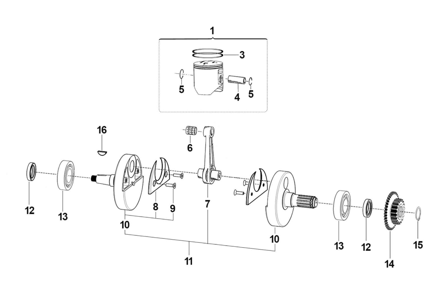 48 Crankshaft And Piston