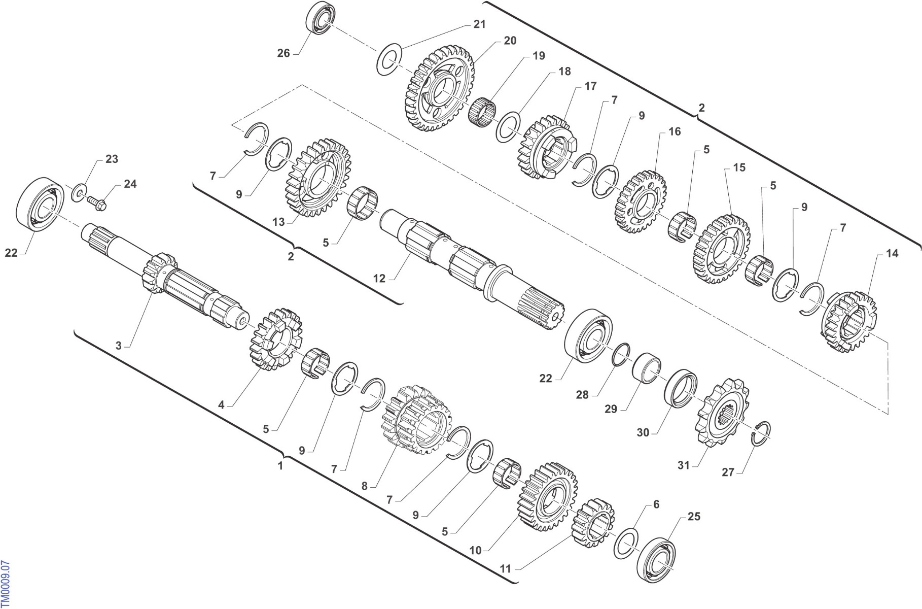 75 Gear Box 4s Open Clutch F1