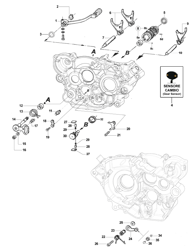 Gearshift Drum Fork