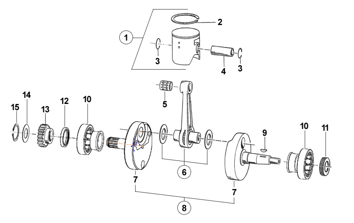 Piston 250cc MX EN Piston 250cc MX EN