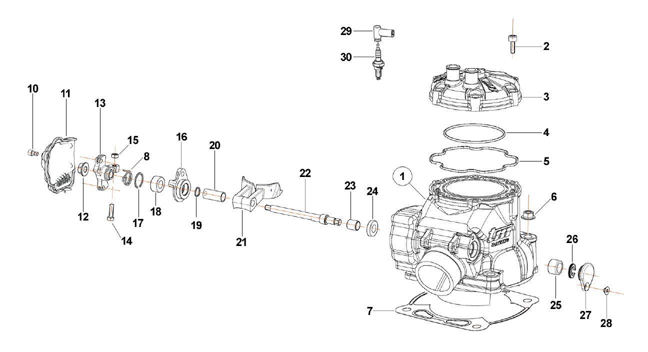Cylinder 250cc MX EN