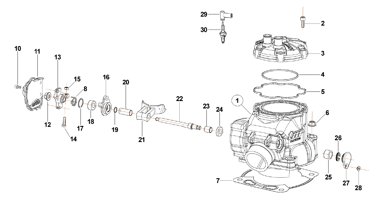 Cylinder 300cc MX EN