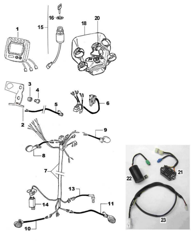 Light + Speedometer + Regulator