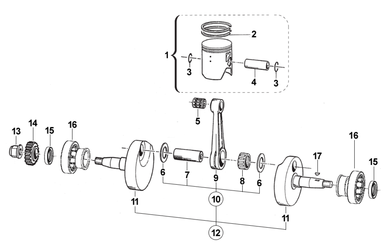 Crankshaft Piston Crankshaft Piston