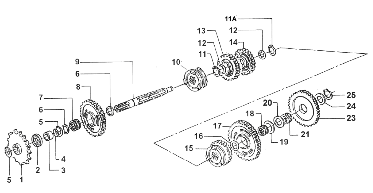 Countershaft MX