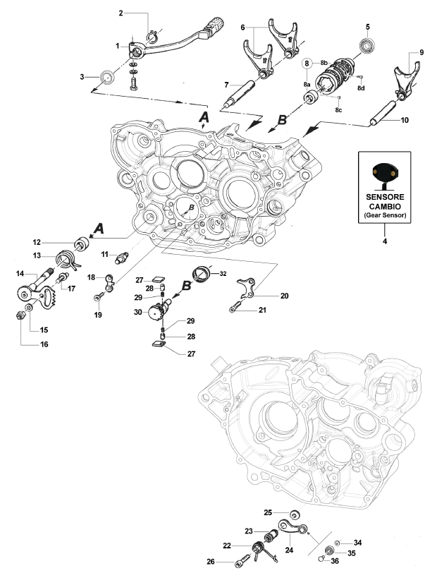 Gearshift Drum Fork